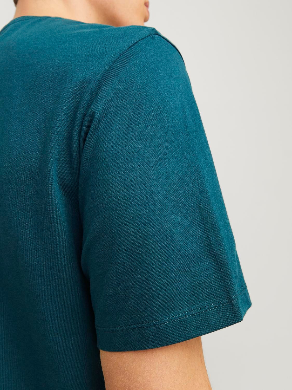 Jack & Jones Basic Kruhový výstřih Tričko -Deep Teal - 12245087