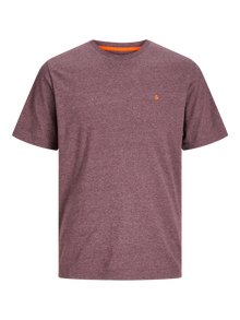 Jack & Jones Camiseta Basic Cuello redondo -Vineyard Wine  - 12245087