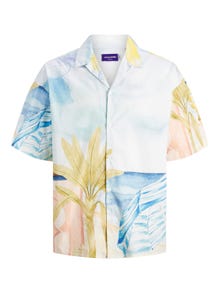 Jack & Jones Wide Fit Resort shirt -White - 12245097