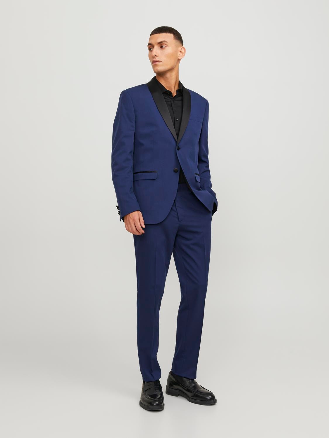 Jack & Jones JPRFRANCO Super Slim Fit Eleganckie spodnie -Medieval Blue - 12245184