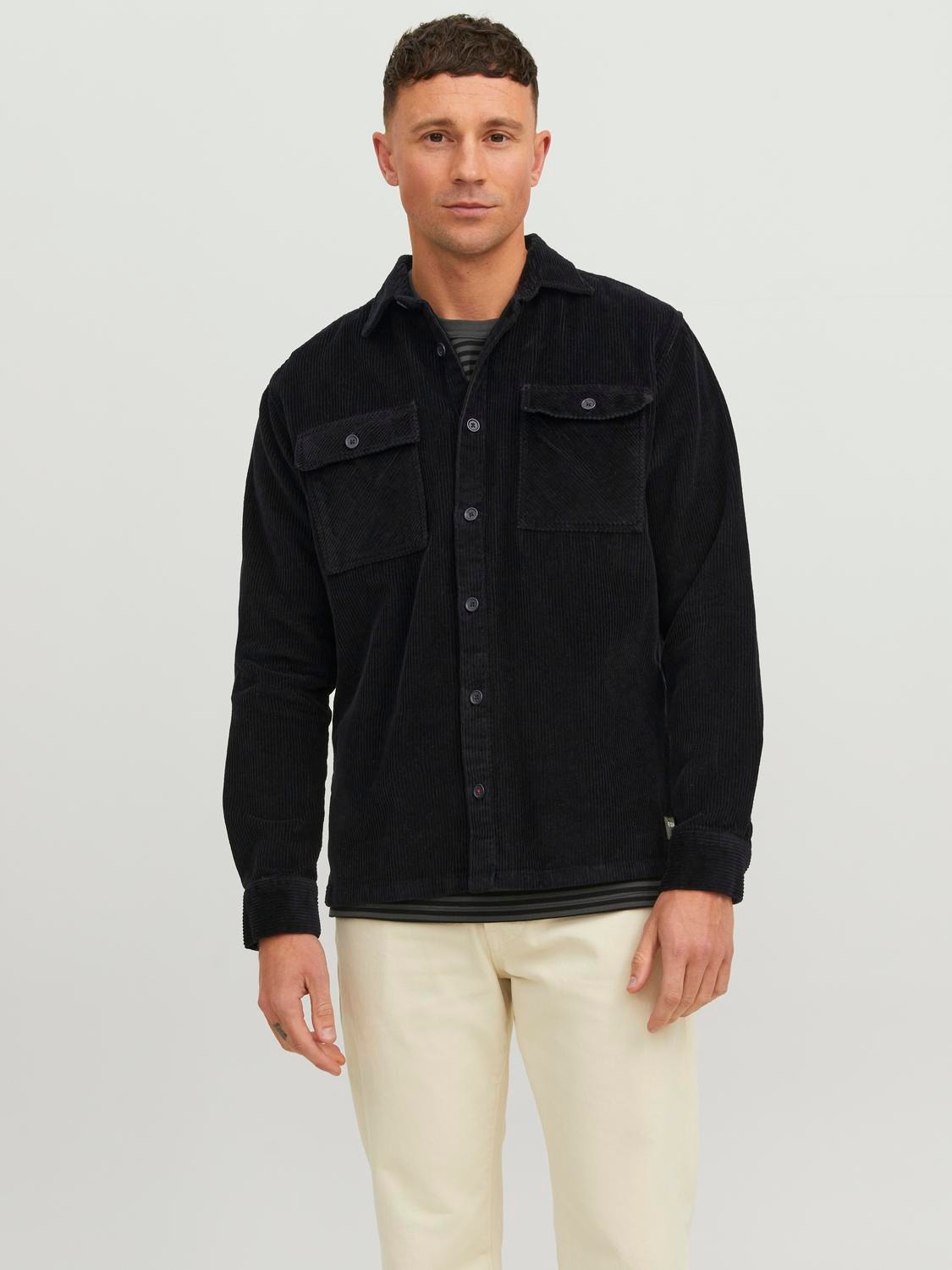 Jack & Jones RDD Wide Fit Permatomi marškiniai -Black - 12245245