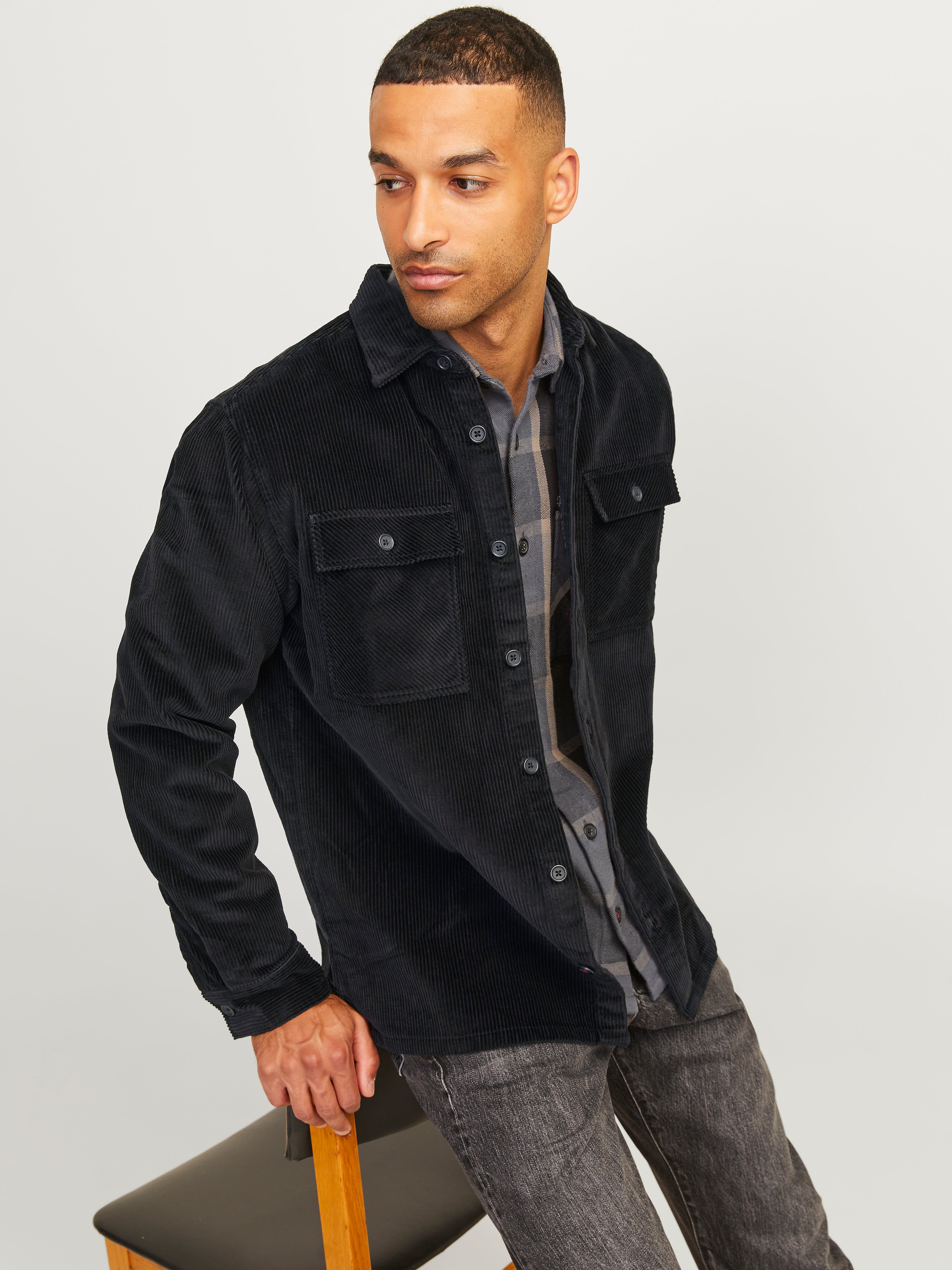 Jack & Jones RDD Wide Fit Overshirt - 12245245