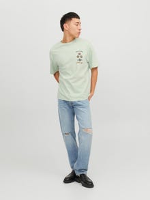Jack & Jones Camiseta Estampado Cuello redondo -Celadon - 12245262