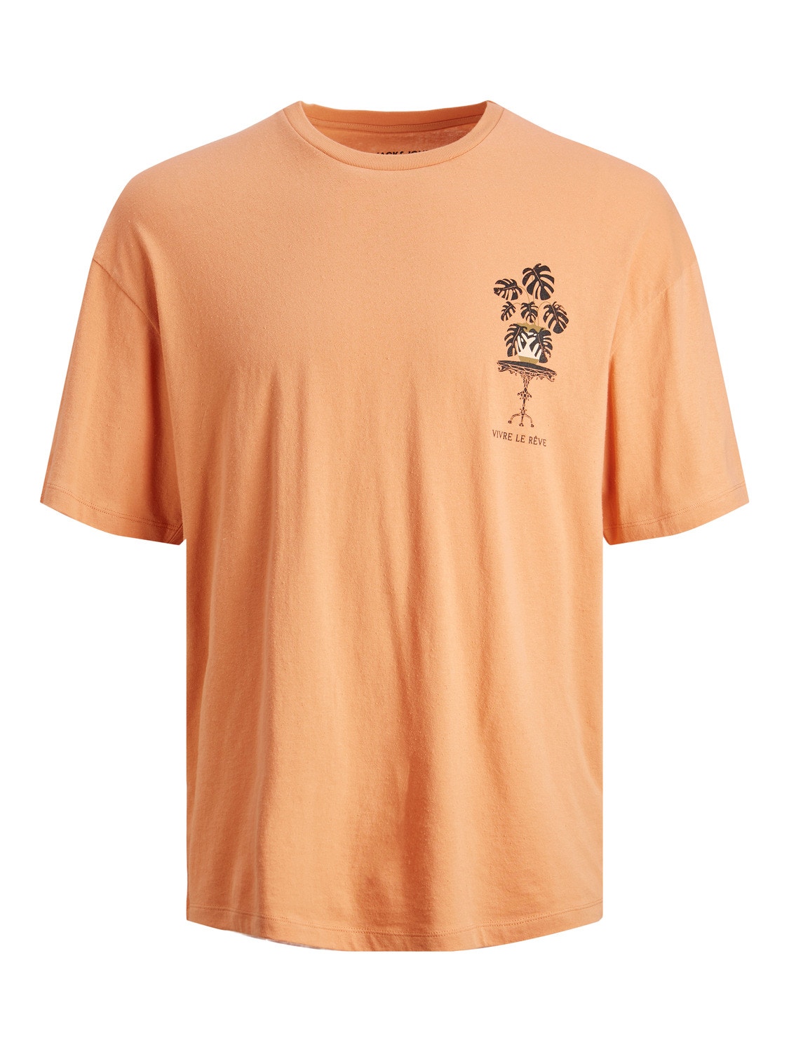 Jack & Jones Bedrukt Ronde hals T-shirt -Copper Tan - 12245262