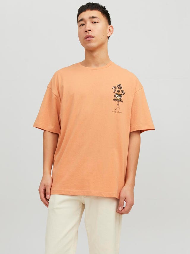 Jack & Jones T-shirt Estampar Decote Redondo - 12245262