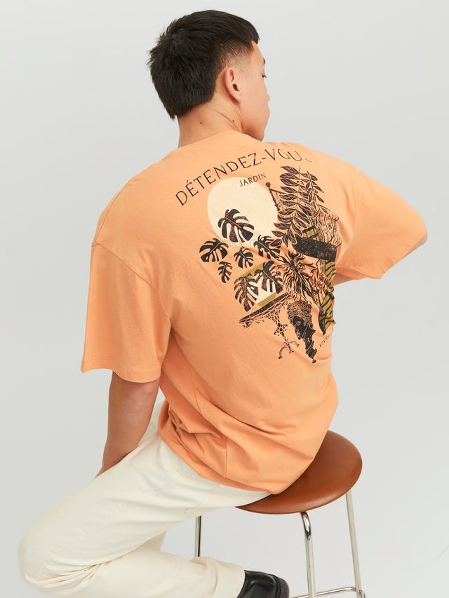 Jack & Jones T-shirt Estampar Decote Redondo - 12245262