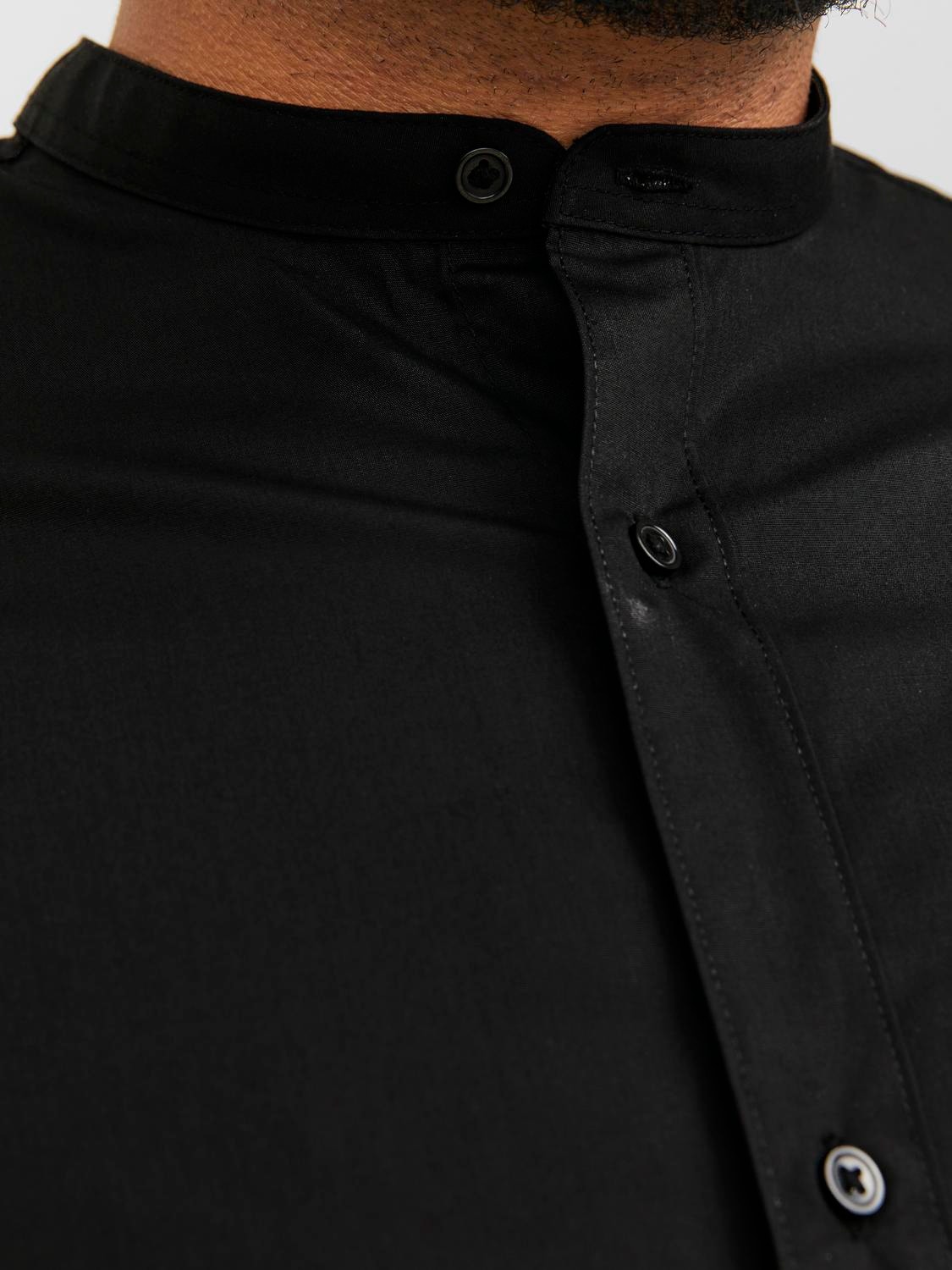 Jack & Jones Plus Size Slim Fit Casual shirt -Black - 12245367