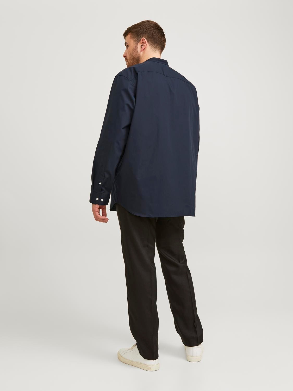 Jack & Jones Plus Size Slim Fit Avslappnad skjorta -Navy Blazer - 12245367