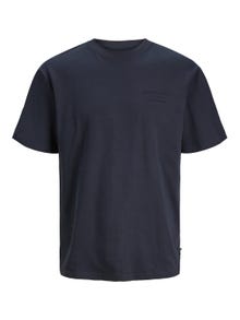 Jack & Jones Gedrukt Ronde hals T-shirt -Perfect Navy - 12245400
