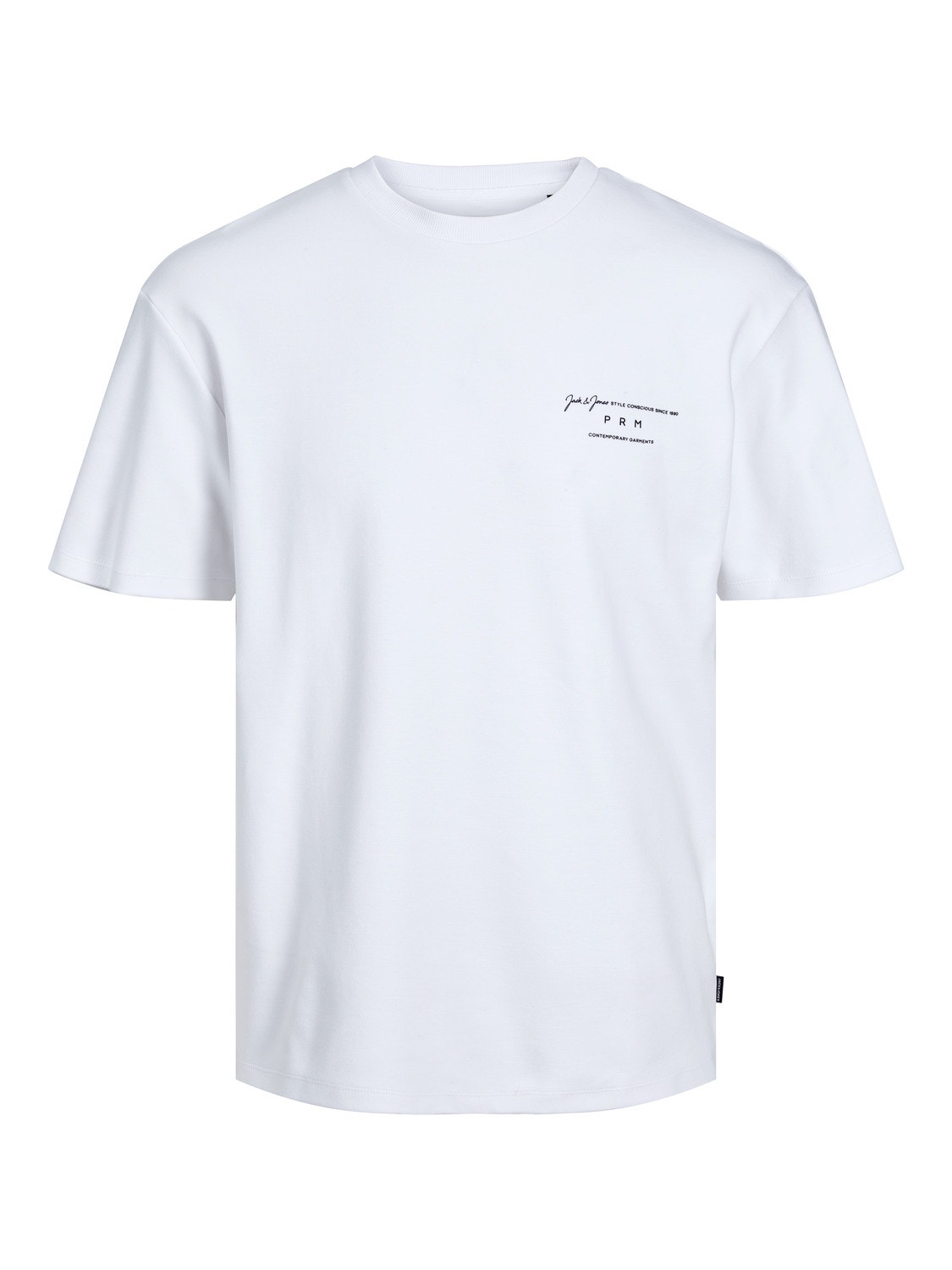 Jack & Jones Nadruk Okrągły dekolt T-shirt -Bright White - 12245400