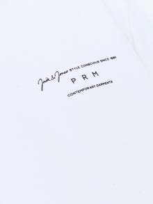 Jack & Jones Tryck Rundringning T-shirt -Bright White - 12245400