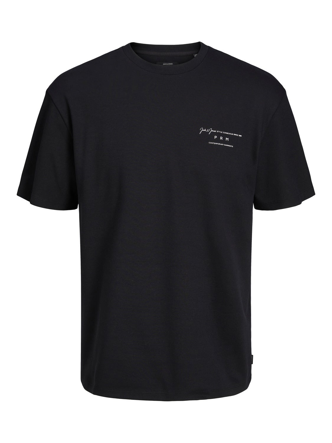 Printed Crew neck T-shirt | Black | Jack & Jones®