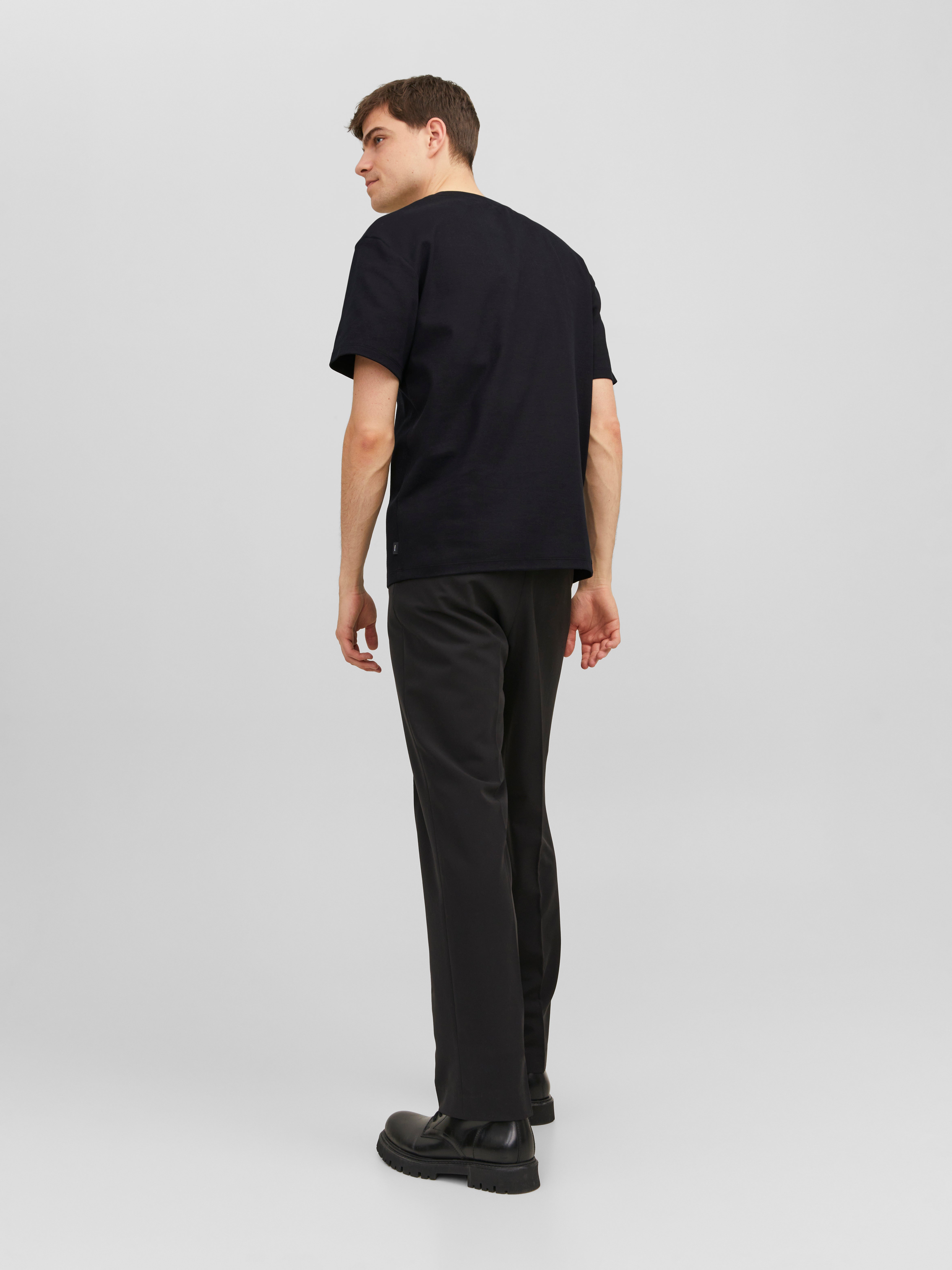Printed Crew neck T-shirt | Black | Jack & Jones®