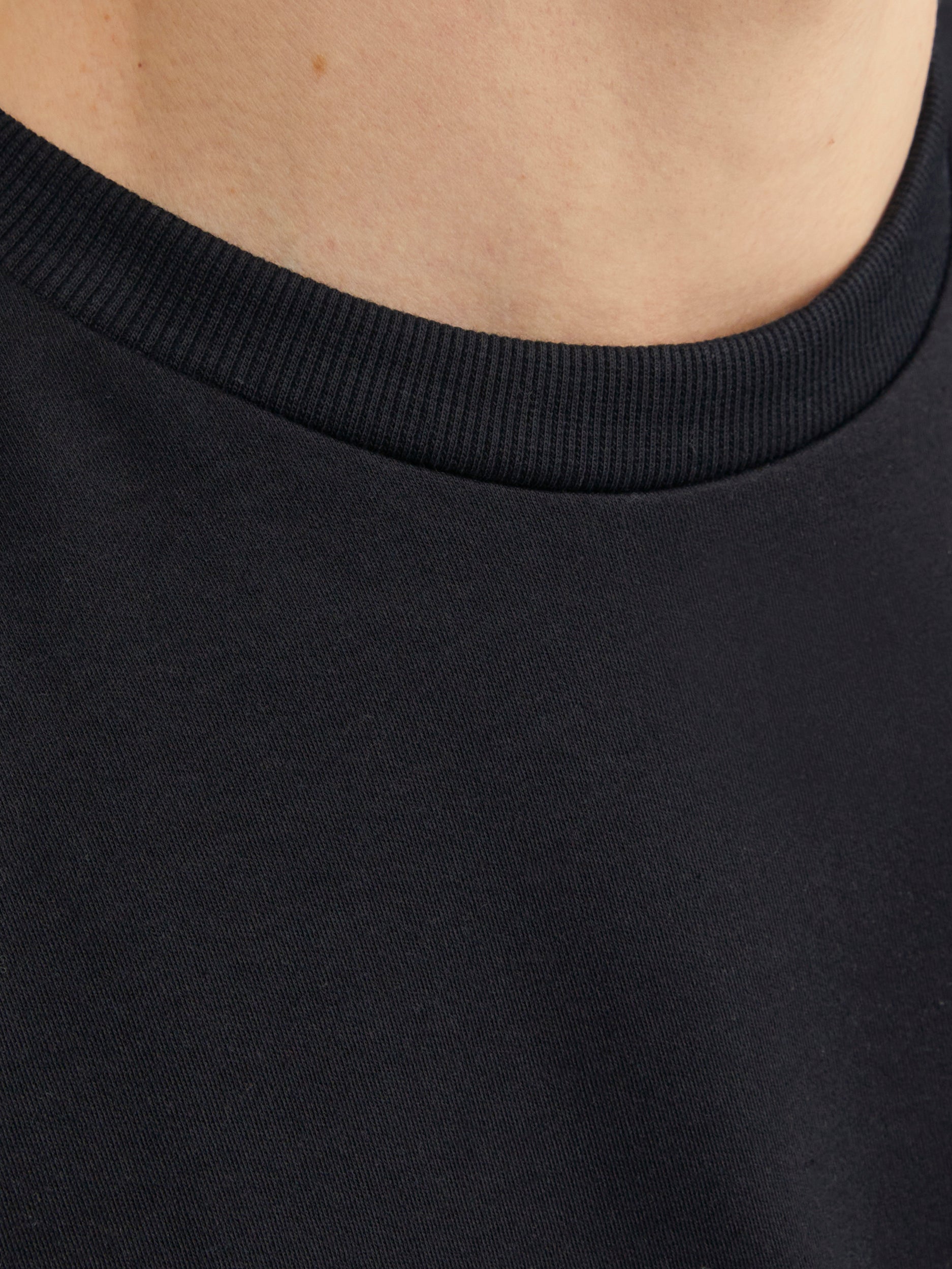 Printed Crew neck T-shirt | Black | Jack & Jones®