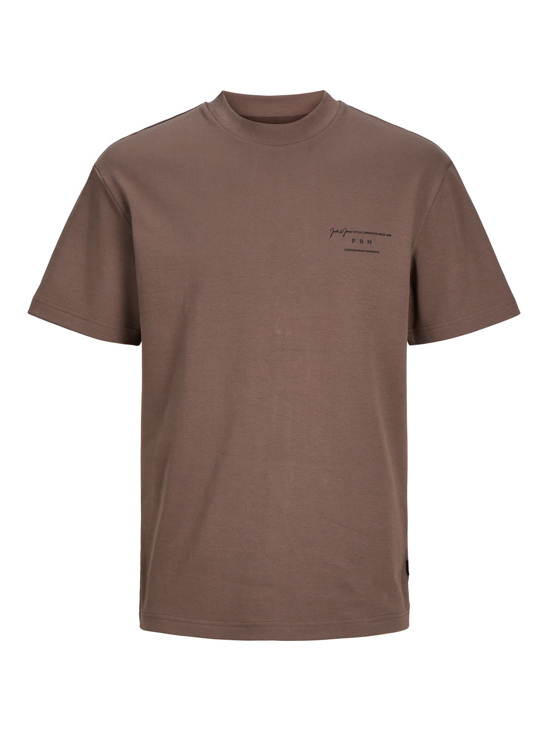 Jack & Jones T-shirt Estampar Decote Redondo -Coffee Quartz - 12245400