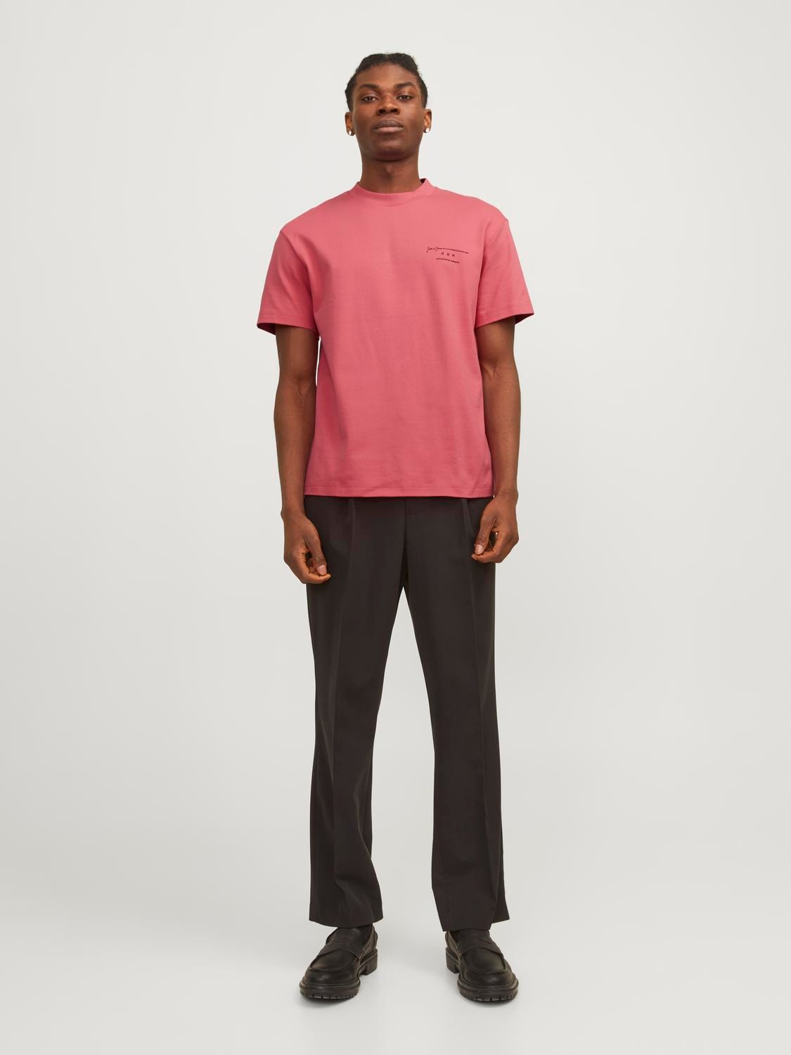 Jack & Jones Trükitud Ümmargune kaelus T-särk -Rapture Rose - 12245400