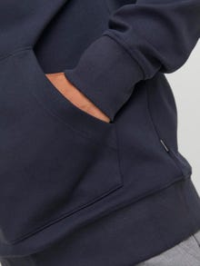 Jack & Jones Plain Hoodie -Perfect Navy - 12245402