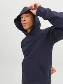 Jack & Jones Plain Hoodie -Perfect Navy - 12245402