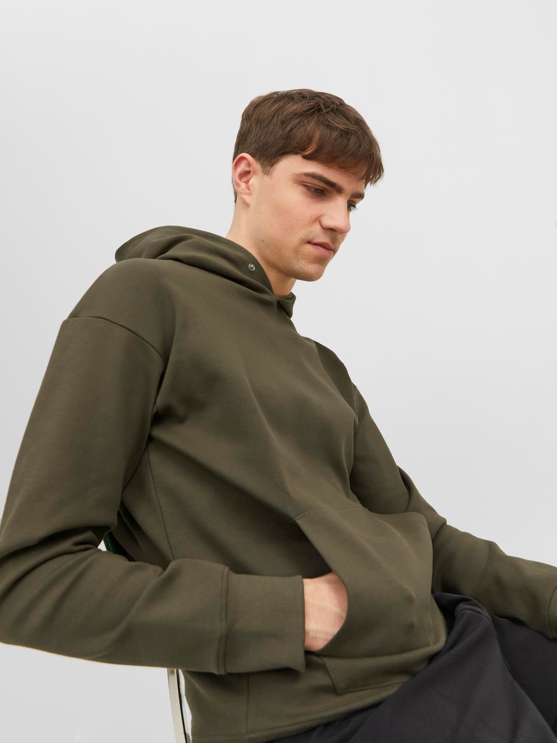 Plain green shop hoodie mens