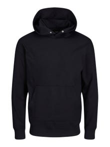 Jack & Jones Plain Hoodie -Black - 12245402