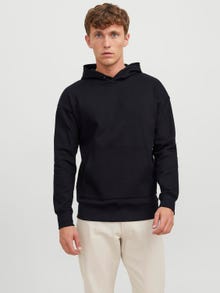 Jack & Jones Plain Hoodie -Black - 12245402