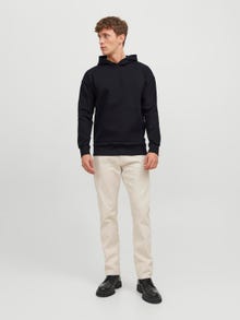 Jack & Jones Plain Hoodie -Black - 12245402