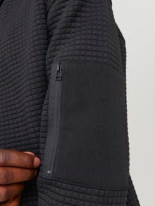 Jack & Jones Vanlig Genser med halv glidelås -Black - 12245404