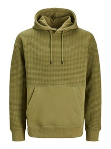 Jack & Jones Effen Hoodie -Olive Branch - 12245407