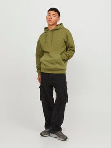 Jack & Jones Effen Hoodie -Olive Branch - 12245407