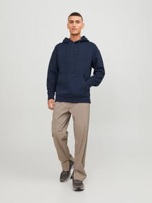 Jack & Jones Hoodie Liso -Navy Blazer - 12245407