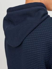 Jack & Jones Gładki Bluza z kapturem -Navy Blazer - 12245407