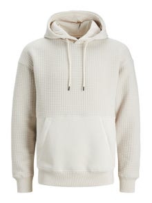 Jack & Jones Bez vzoru Mikina s kapucí -Moonbeam - 12245407