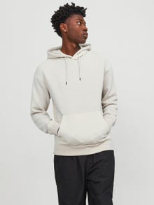 Jack & Jones Effen Hoodie -Moonbeam - 12245407