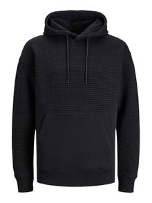 Jack & Jones Bez vzoru Mikina s kapucí -Black - 12245407