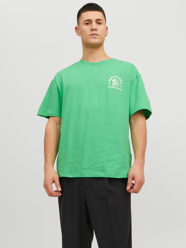 Jack & Jones Gedrukt Ronde hals T-shirt - 12245412