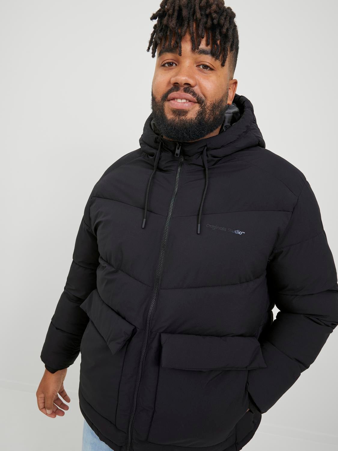 Jack & jones originals store puffer jacket in black