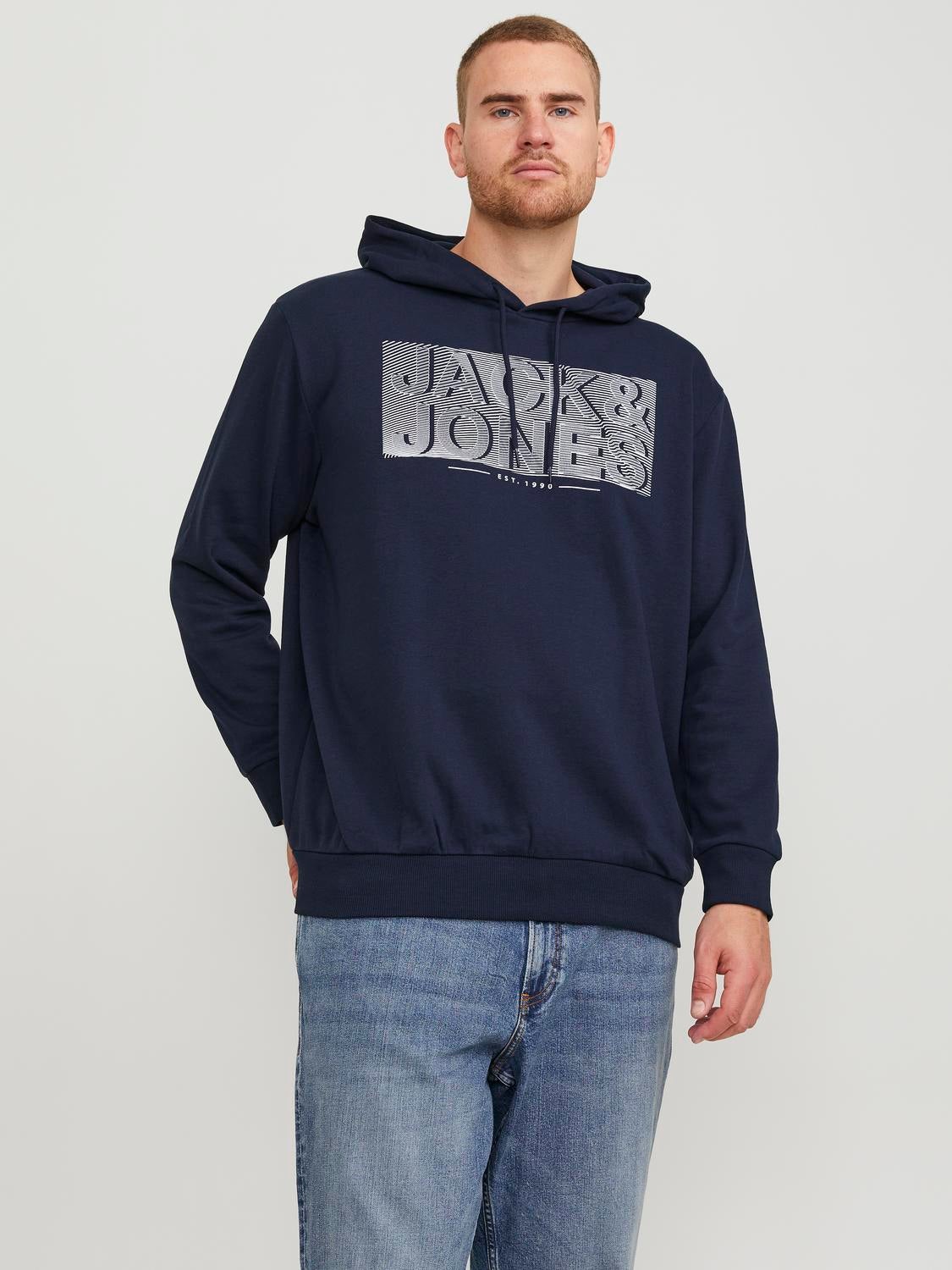 Jack jones 2024 blue hoodie