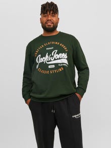 Jack & Jones Plus Size Logo Sweatshirt met ronde hals -Mountain View - 12245502