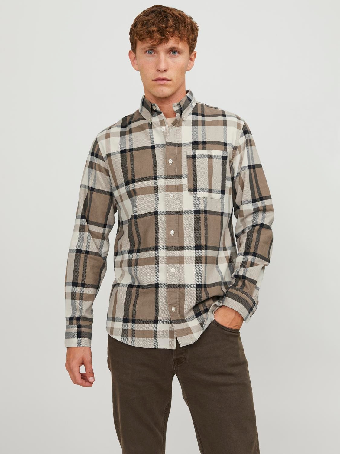 Jack & Jones Comfort Fit Košile -Pelican - 12245503