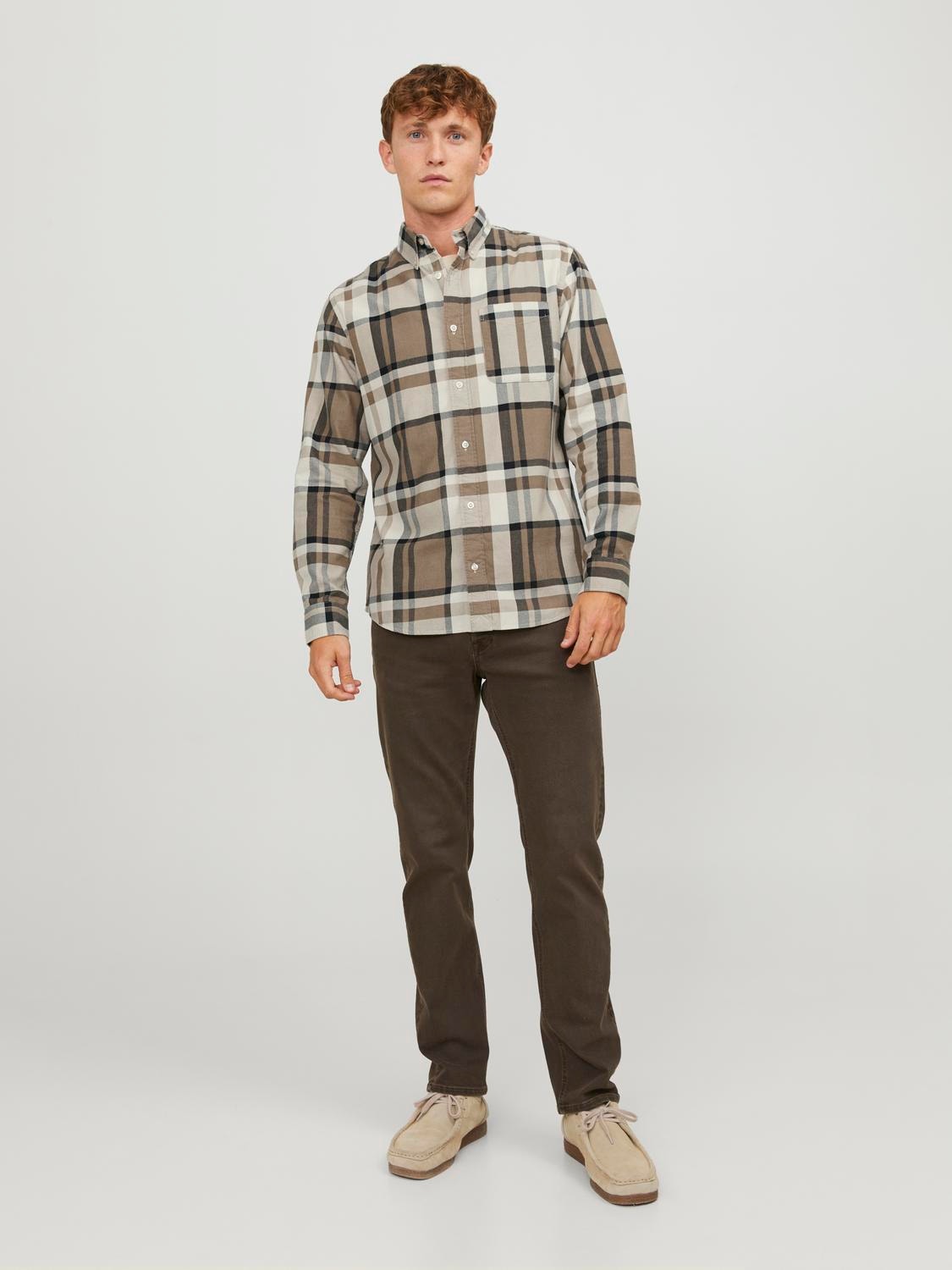 Jack & Jones Comfort Fit Overhemd -Pelican - 12245503