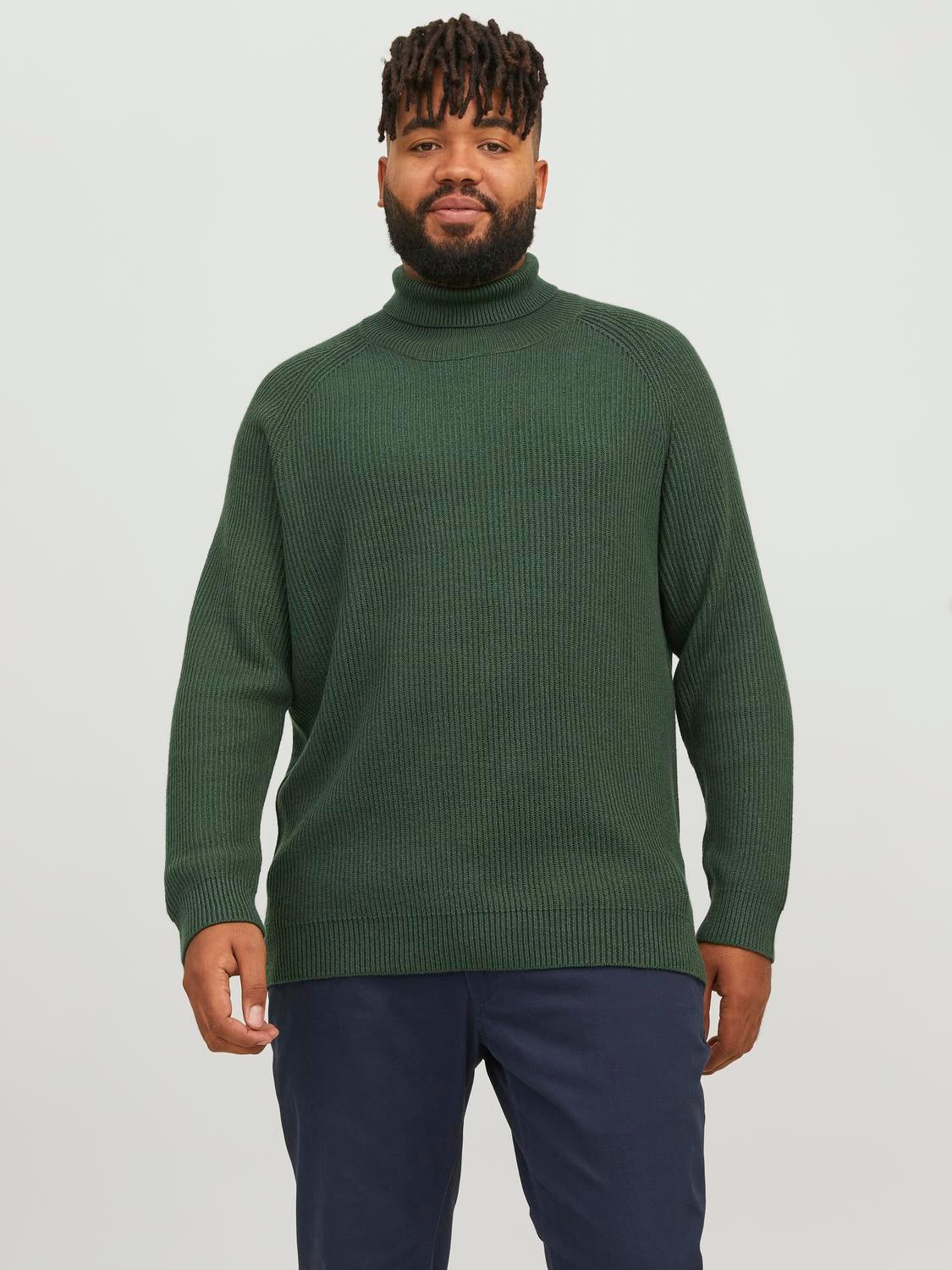 Plus size green on sale jumper