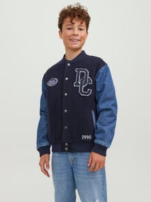 Jack & Jones Varsity Jacket Per Bambino -Blue Denim - 12245637