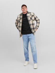 Jack & Jones Plius JJIMIKE JJORIGINAL SQ 330 NOOS PLS Siaurėjantys džinsai -Blue Denim - 12245647