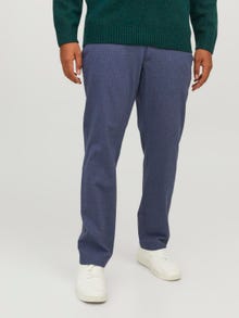 Jack & Jones Παντελόνι Slim Fit Chinos Μεγάλο μέγεθος -Navy Blazer - 12245650