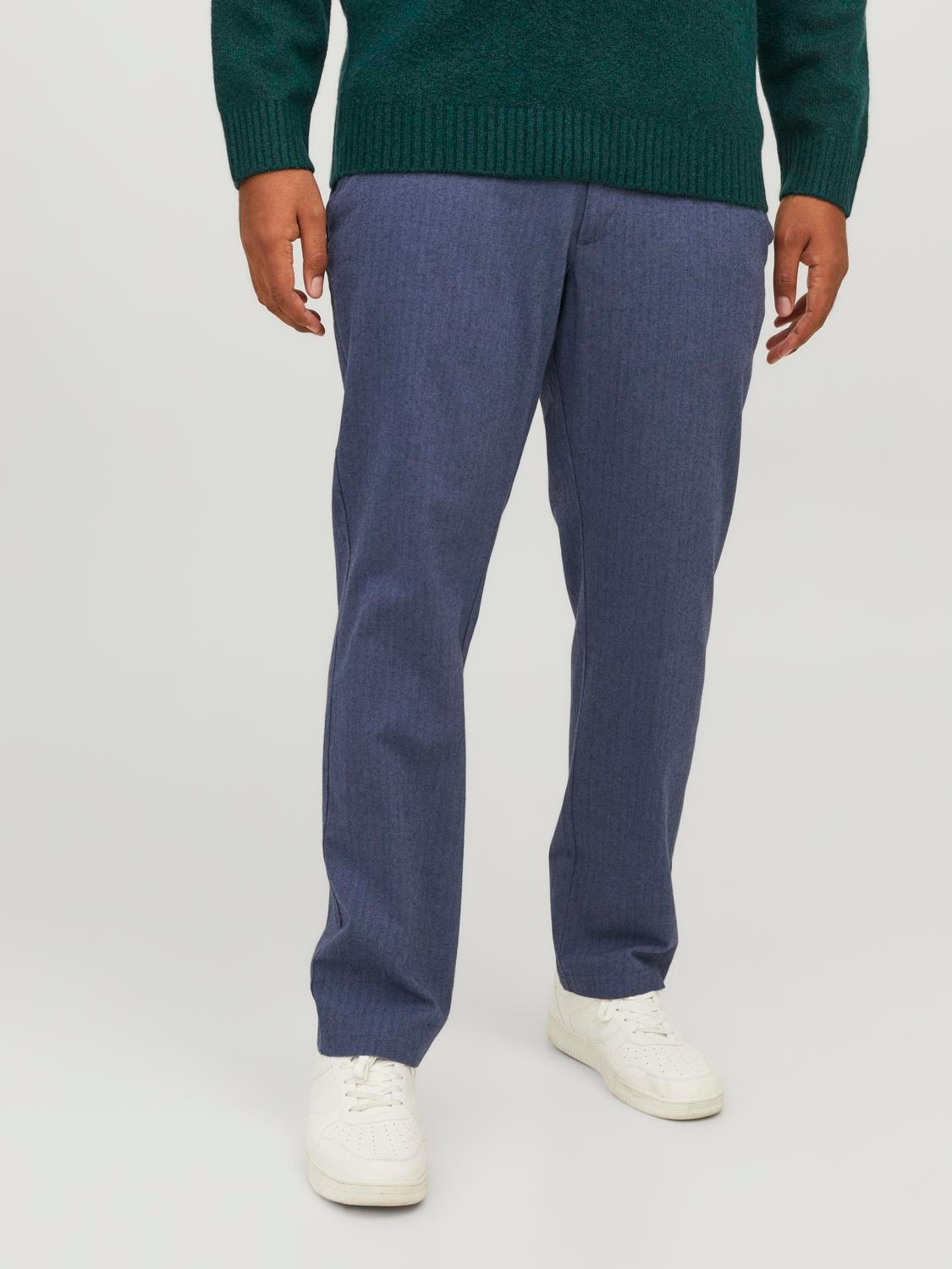 Jack & Jones Plus Size Slim Fit Chino trousers -Navy Blazer - 12245650