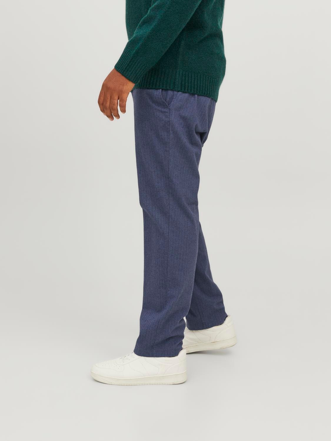 Jack & Jones Plus Size Slim Fit Chino Hose -Navy Blazer - 12245650