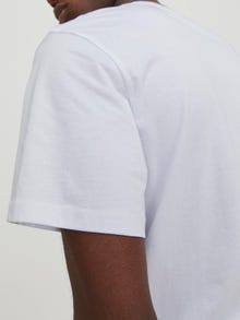 Jack & Jones Logo Crew neck T-shirt -White - 12245712