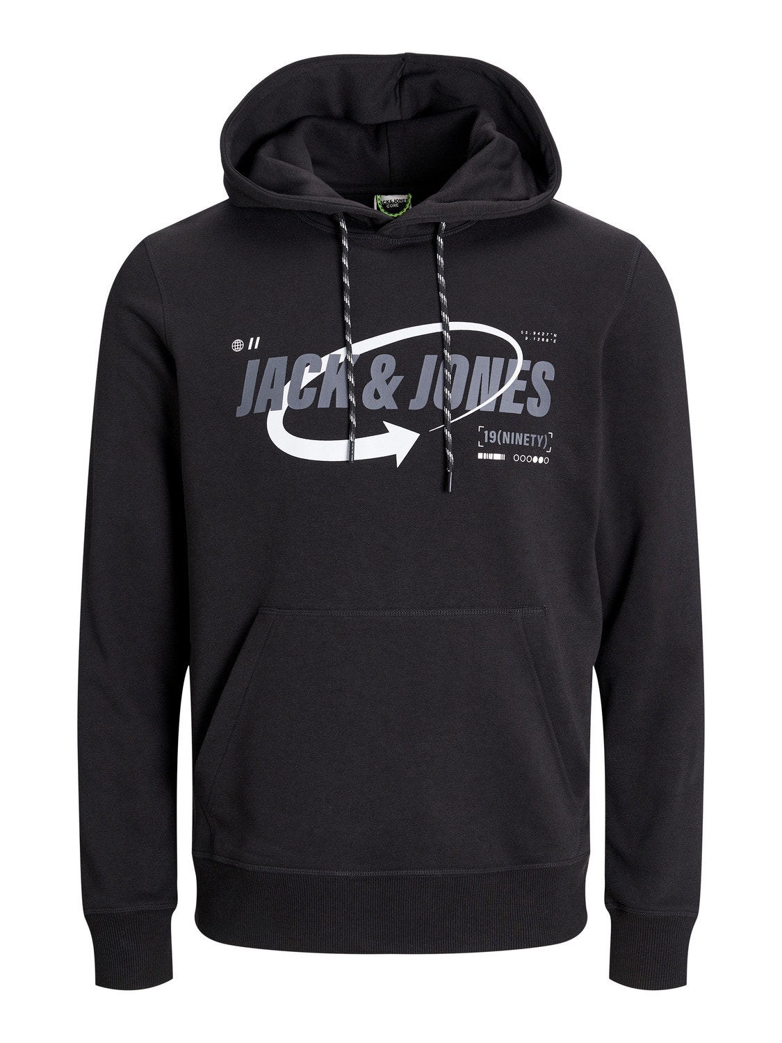 Jack & Jones Logo Hoodie -Black - 12245714