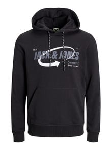 Jack & Jones Logó Kapucnis felső -Black - 12245714