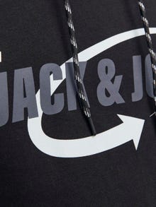 Jack & Jones Logó Kapucnis felső -Black - 12245714